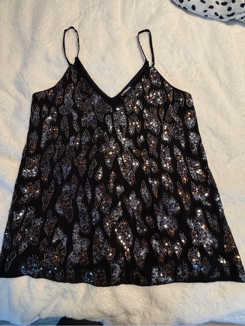 EUC Express sequin party tank
